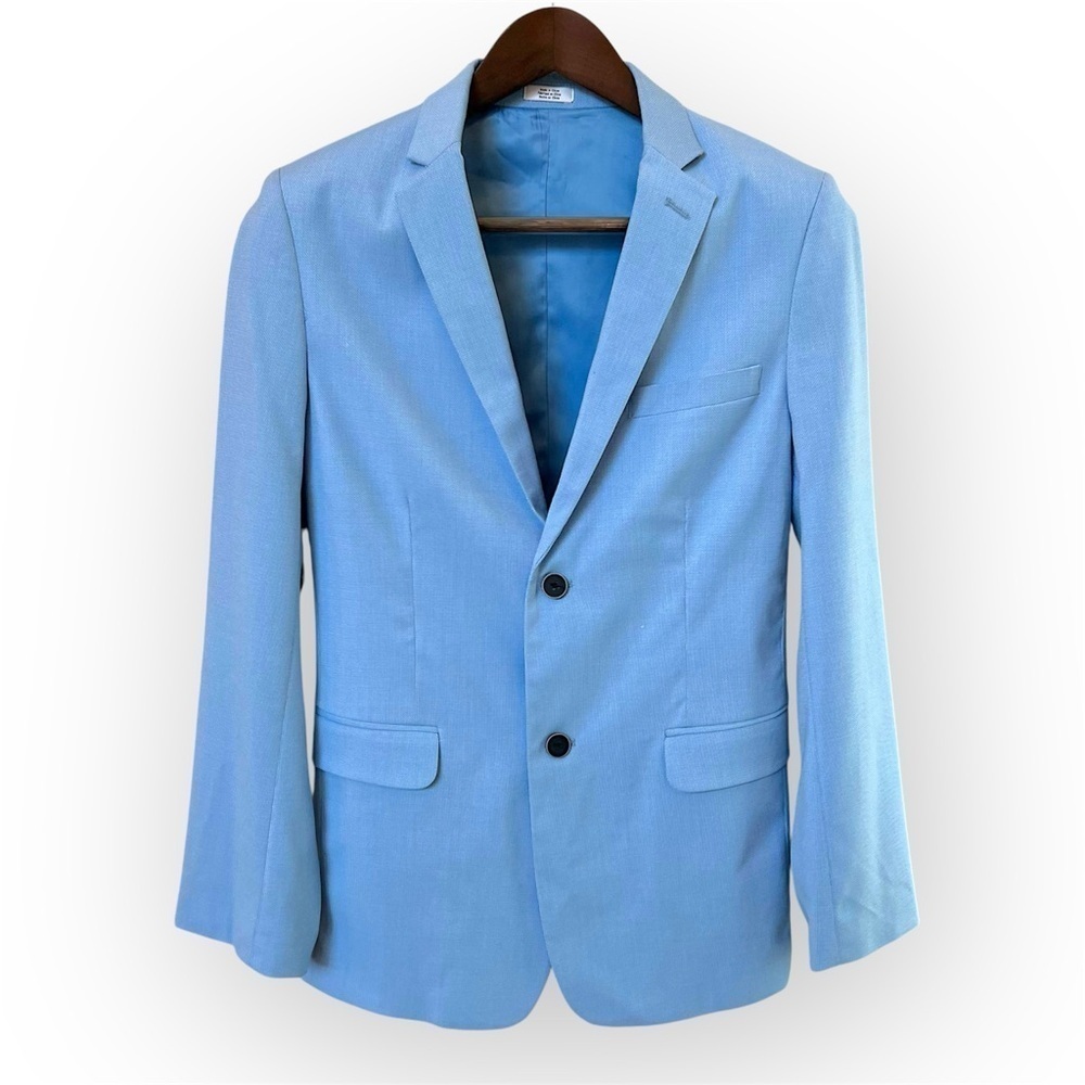 Calvin Klein preppy women’s blazer jacket, light blue, classic,sz 18 Regular